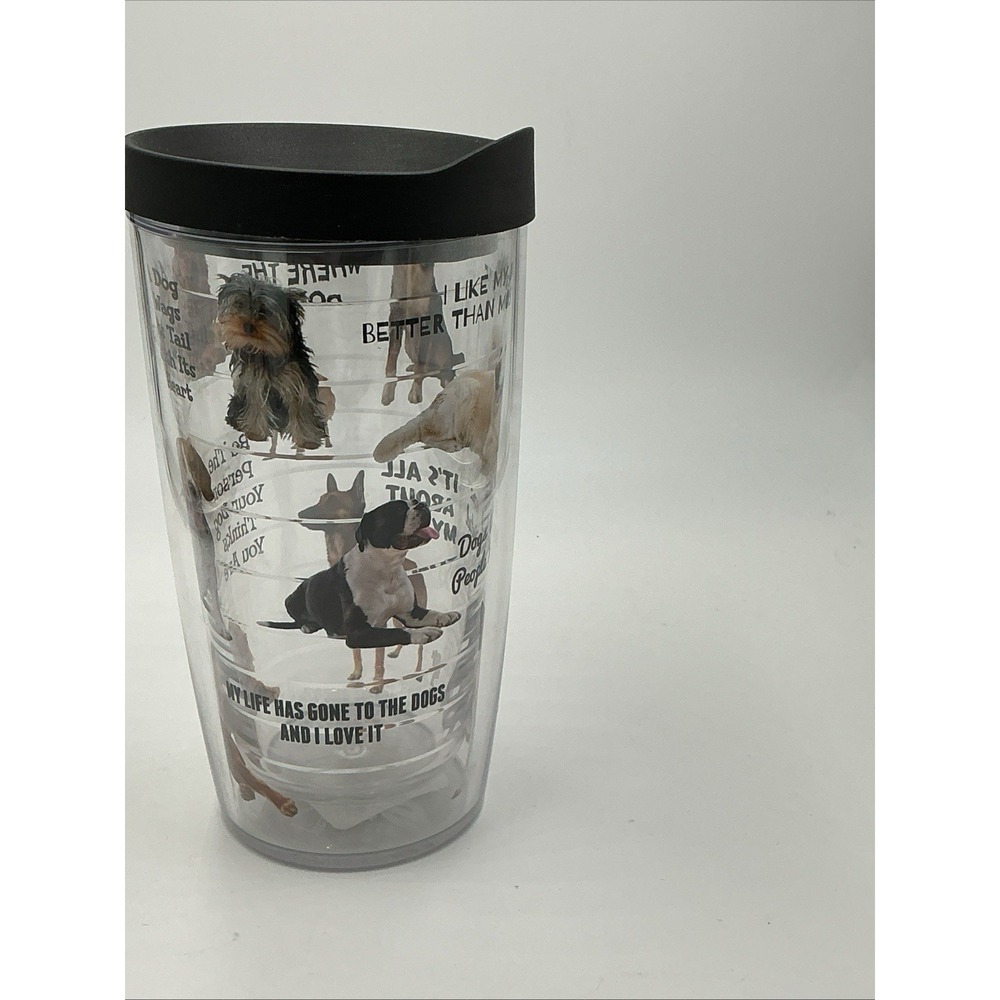Tervis Dog Cup Tumbler 16 Oz Lid Puppy Dog Pet Animal Insulated Travel - Picture 5 of 9